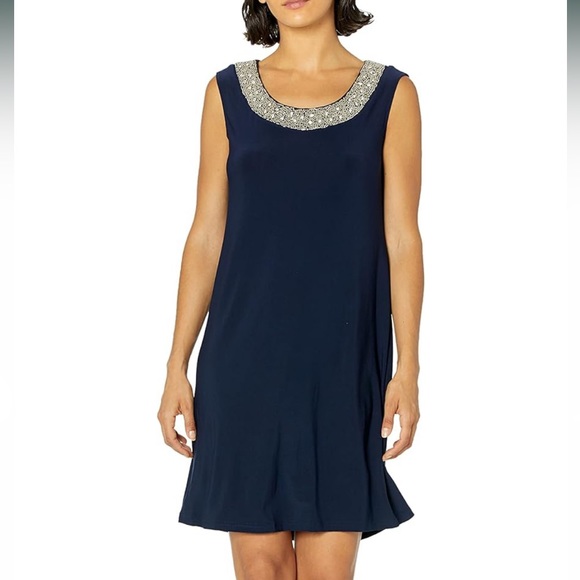 R&M Richards Women's Embellished Ruffled Dress - 16 W - New - Picture 6 of 6